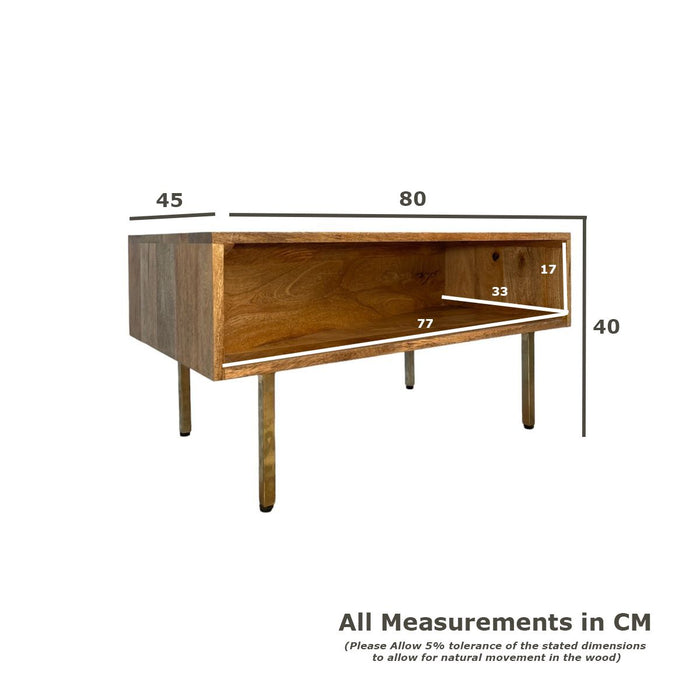 Block Light Mango 80cm Coffee Table - In Stock