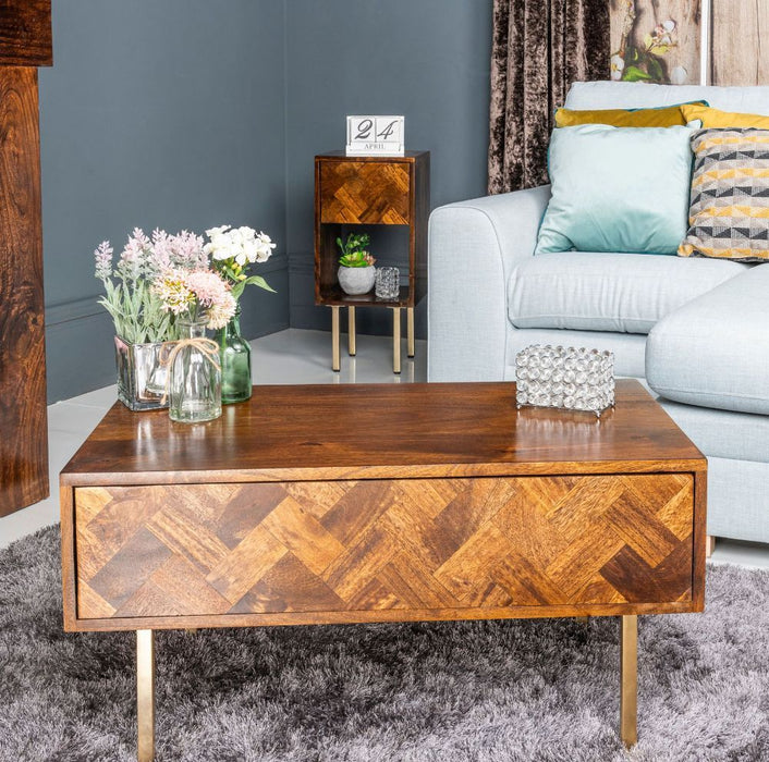 Block Mango 80cm Coffee Table - In Stock
