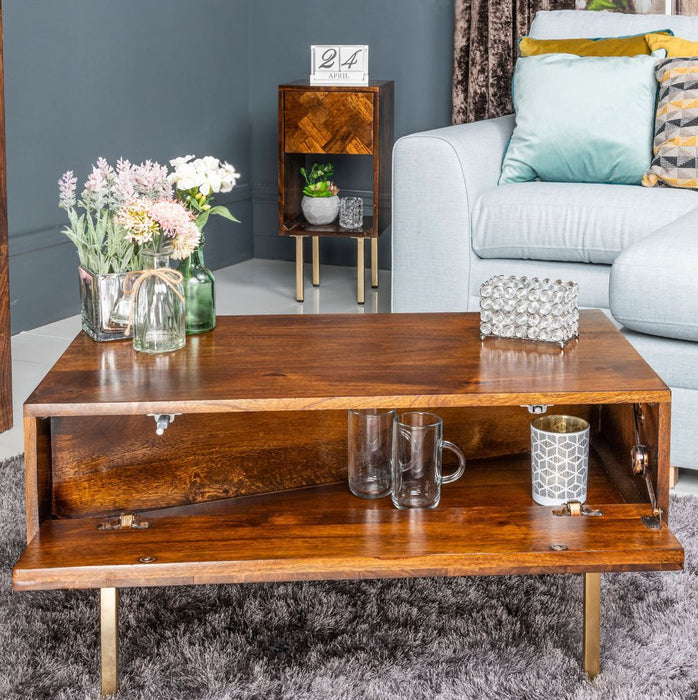Block Mango 80cm Coffee Table - In Stock
