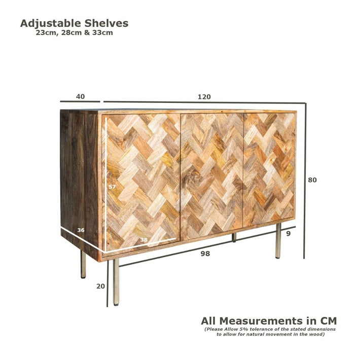 Block Mango 120cm Sideboard - Due 2nd October