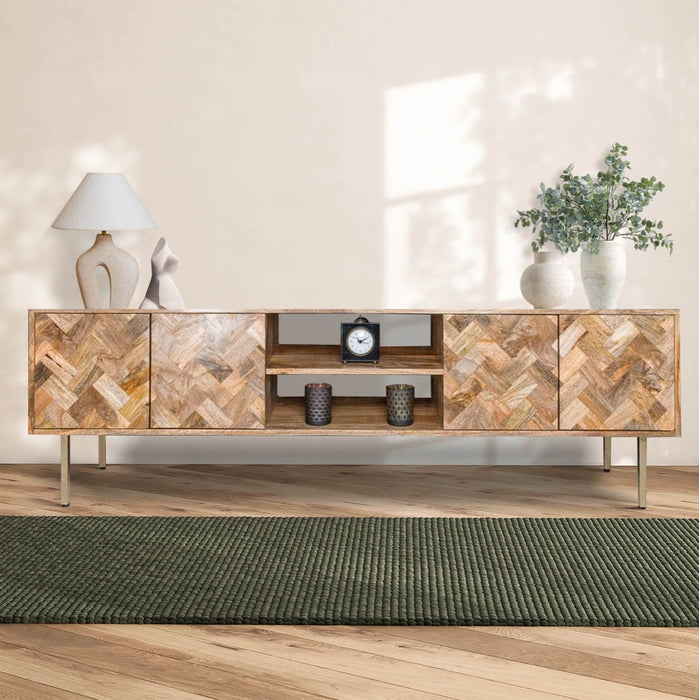 Block Light Mango 180cm TV Unit - In Stock