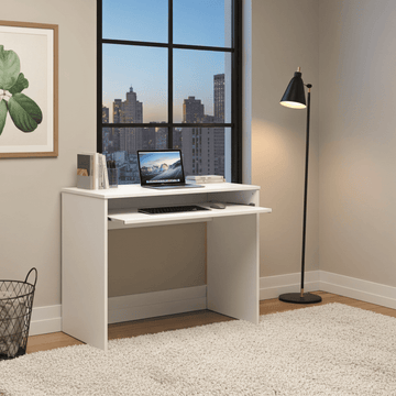 Amos Mann Small Artic White Desk