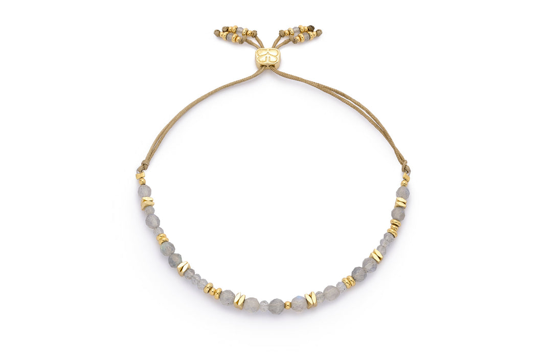 Bliss Labradorite & Gold Gemstone Bracelet
