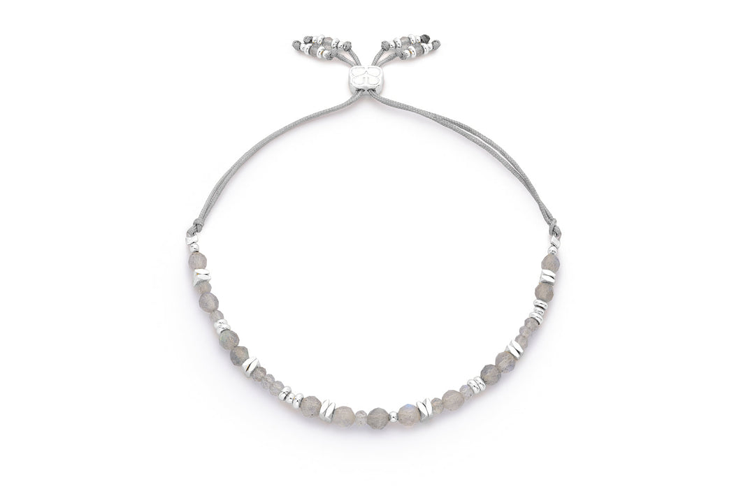 Bliss Labradorite & Silver Adjustable Bracelet