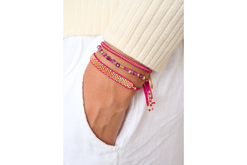 Bliss Ruby Gold Bracelet