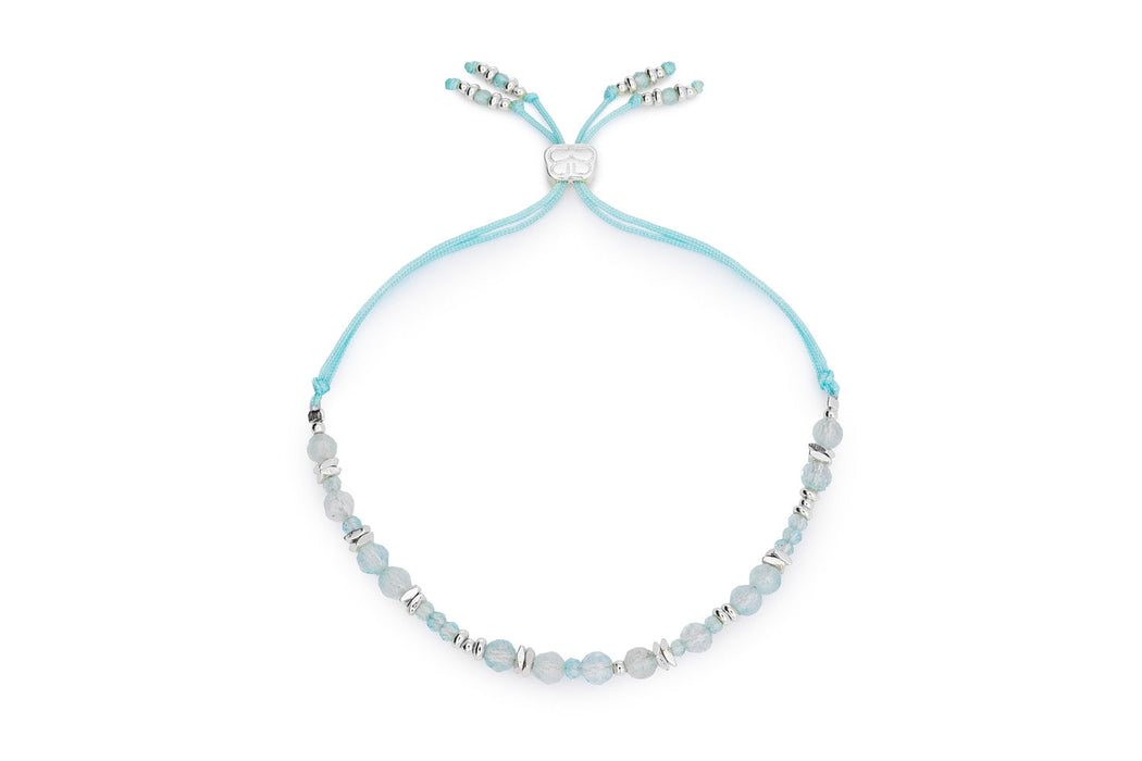 Moala Silver & Blue Topaz Stacking Bracelets