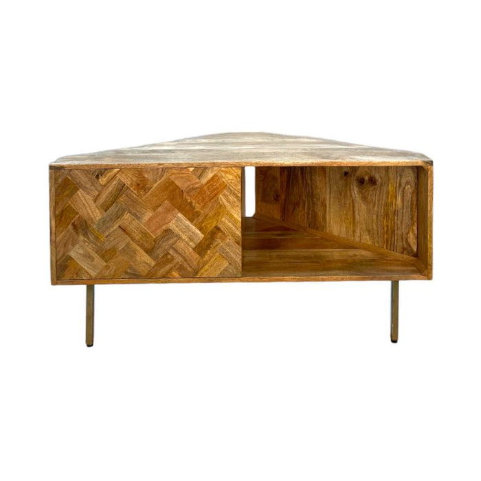 Block Light Mango 110cm Corner TV Unit - In Stock