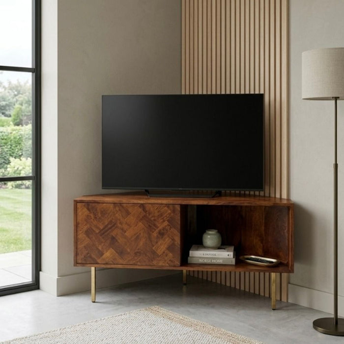Block Mango 110cm Corner TV Unit - Due 20th October