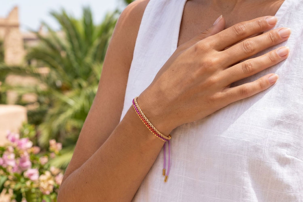 Bloom Moroccan Spice Gold Braided Friendship Bracelet