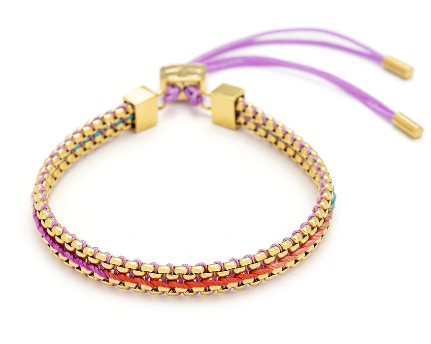 Bloom Moroccan Spice Gold Braided Friendship Bracelet