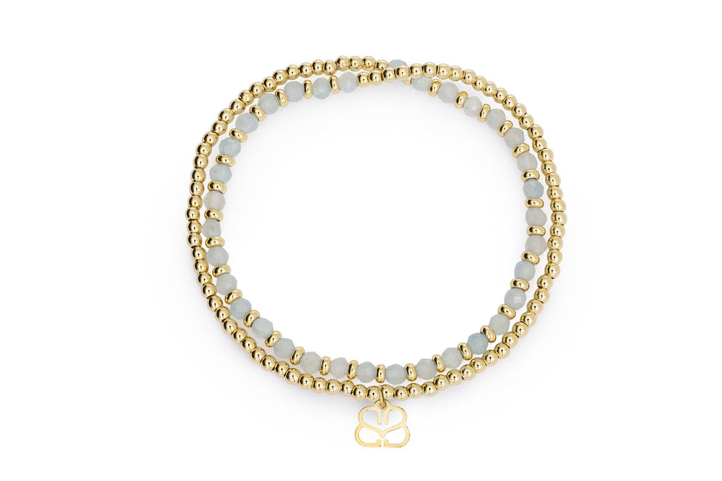 Bluebell Gold & Aquamarine Bracelet