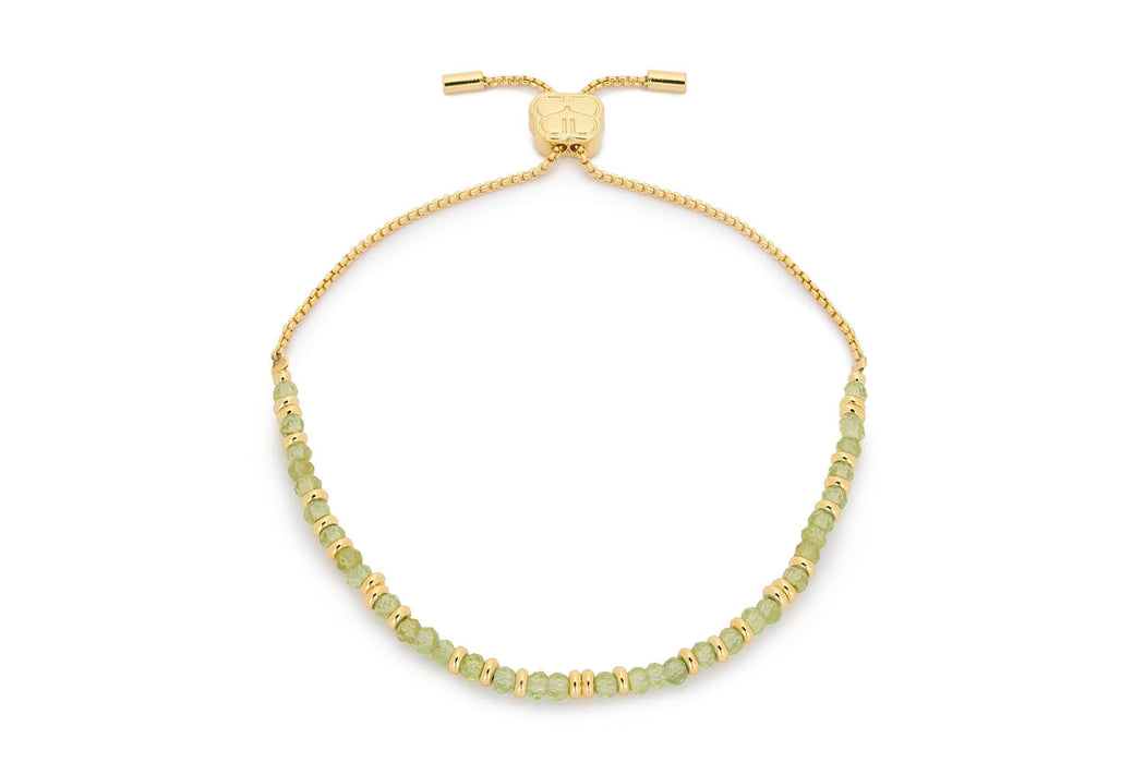 Mana Peridot Gold Bracelet Stack