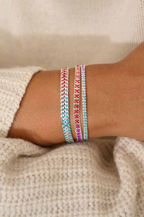 Braid Moroccan Spice Silver Woven Bracelet