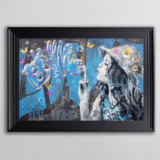 Acre & Artisan Graffiti Framed Art Bubbles