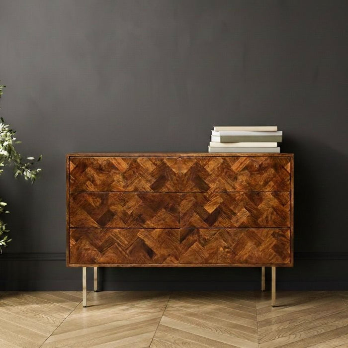 Block Mango 120cm Chest of Drawers - In Stock last one available