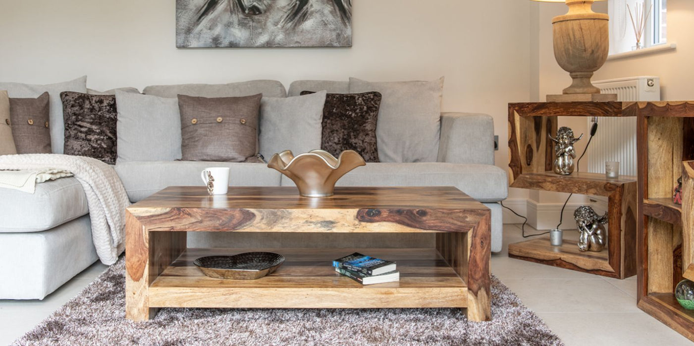 Cube Light S Shaped Side Table - Last One Remaining