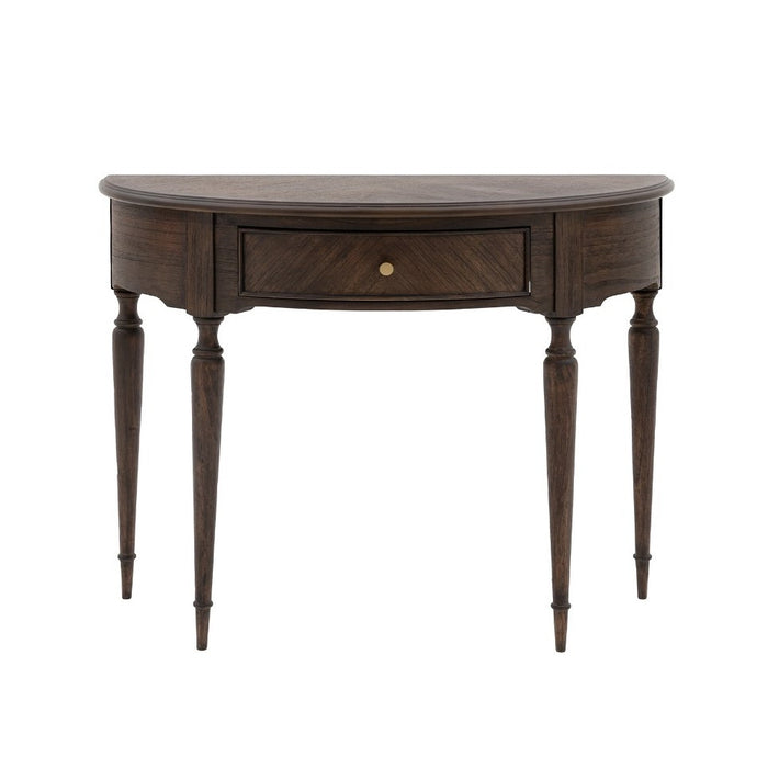 Camford Contemporary Demi Lune Console Table