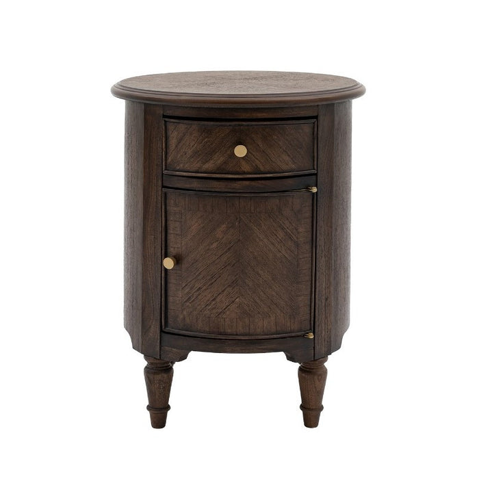 Camford Contemporary Drum Side Table