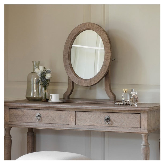 Camille French Style Weathered Dressing Table Mirror
