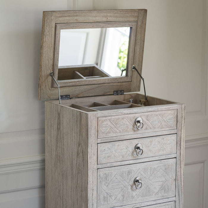 Camille French Style Weathered Tall Chest