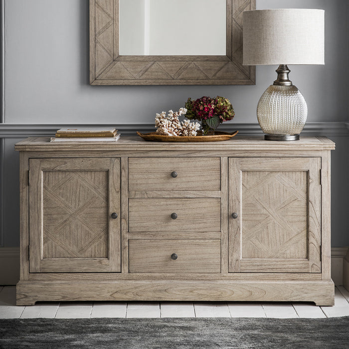 Camille French Style Weathered 2 Door Sideboard