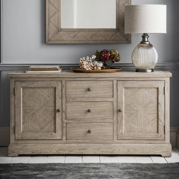 Camille French Style Weathered 2 Door Sideboard