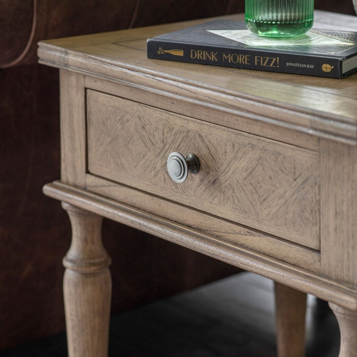 Camille French Style 1 Drawer Side Table