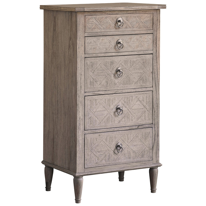 Camille French Style Weathered Tall Chest
