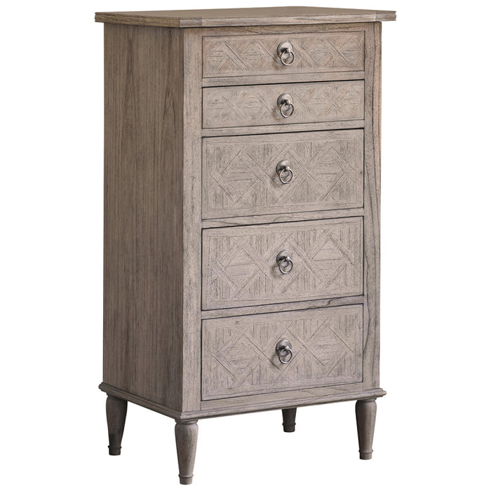 Camille French Style Weathered Tall Chest