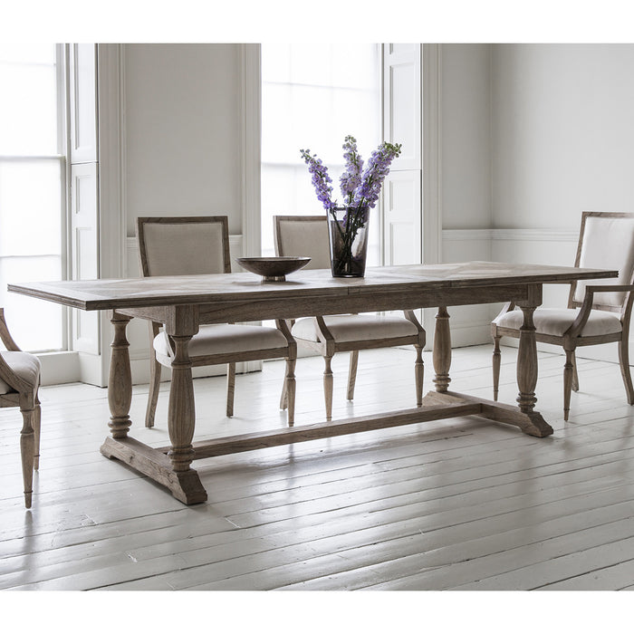 Camille French Weathered Extending Dining Table