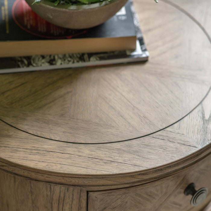 Camille French Weathered Side Table