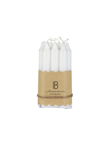 White Taper Candles Bundle of 10