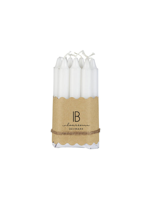 White Taper Candles Bundle of 10