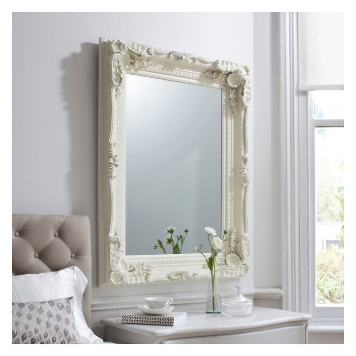 Carved Louis Mirror Cream