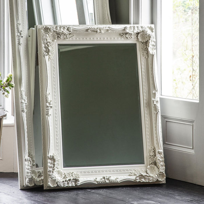 Carved Louis Mirror Cream