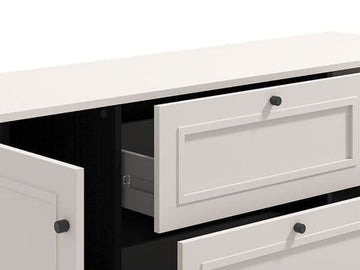 Amos Mann Cashmere Taupe Panelled Sideboard