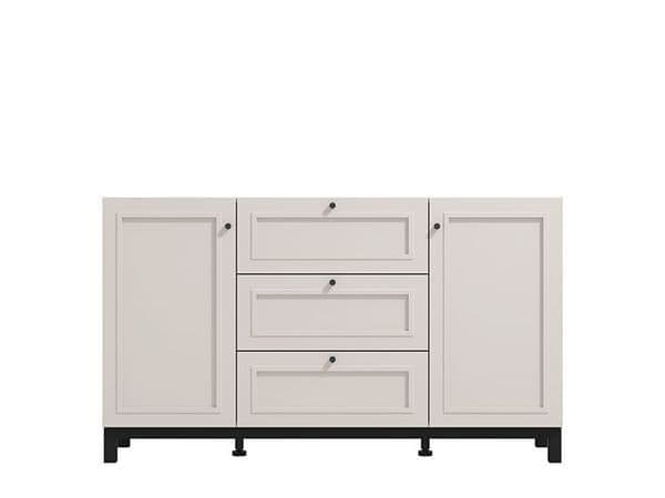 Cashmere Taupe Panelled Sideboard