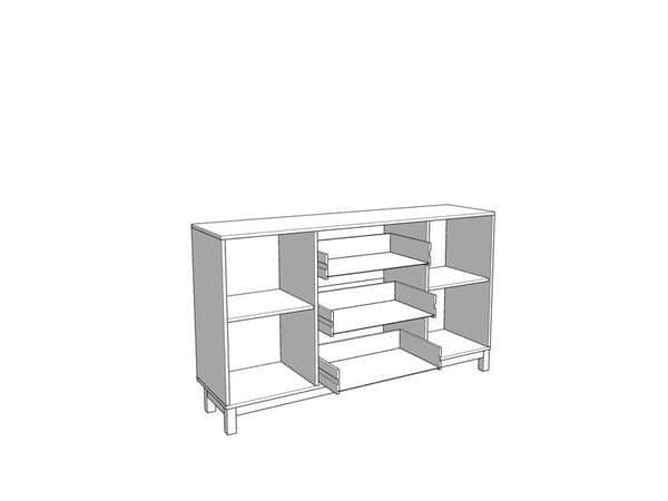 Cashmere Taupe Panelled Sideboard