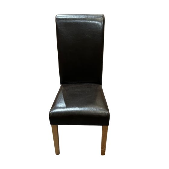 Acre & Artisan Leather Rollback Clearance Dining Chairs
