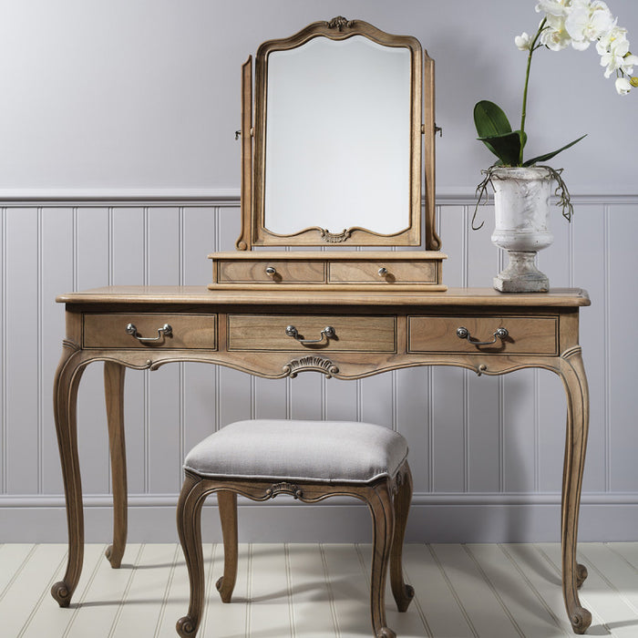 Charlotte Weathered French Inspired Dressing Table Mirror