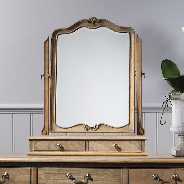 Charlotte Weathered French Inspired Dressing Table Mirror