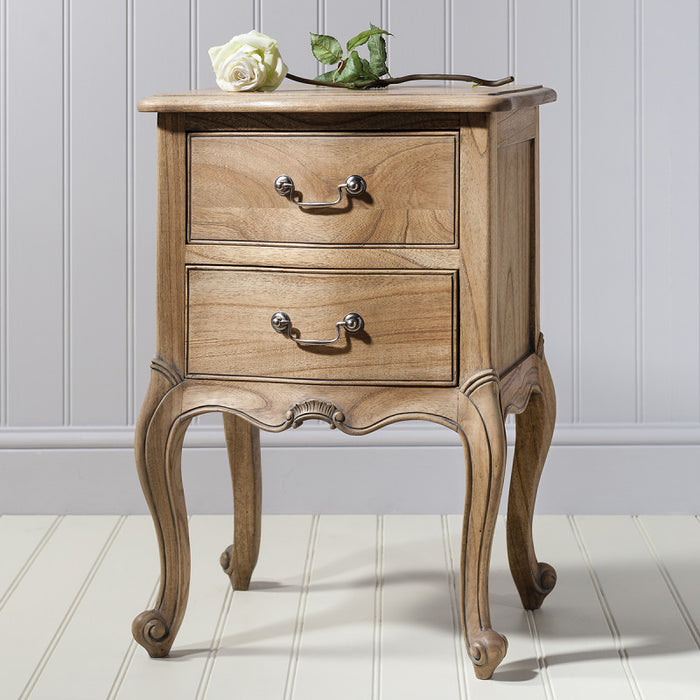 Charlotte Weathered French Inspired Bedside Table