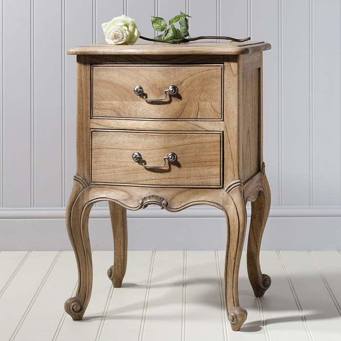Charlotte Weathered French Inspired Bedside Table