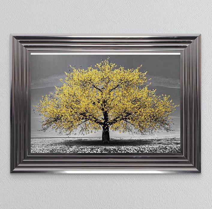 Yellow Cherry Tree Framed Art - In Stock last one remaining