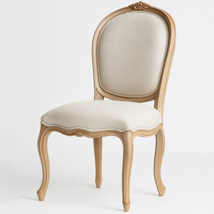 Chic French Upholstered Dining Chair