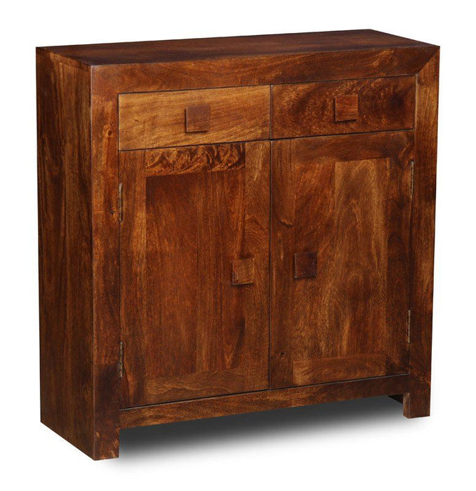 Dakota Mango Wood 85cm Shoe Cupboard - Due 8th September