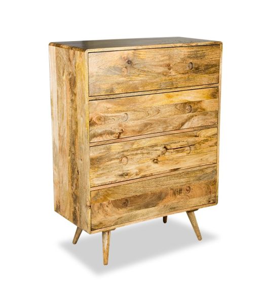 Acre & Artisan Light Vintage Mango Large Chest Of Drawers (85cm)