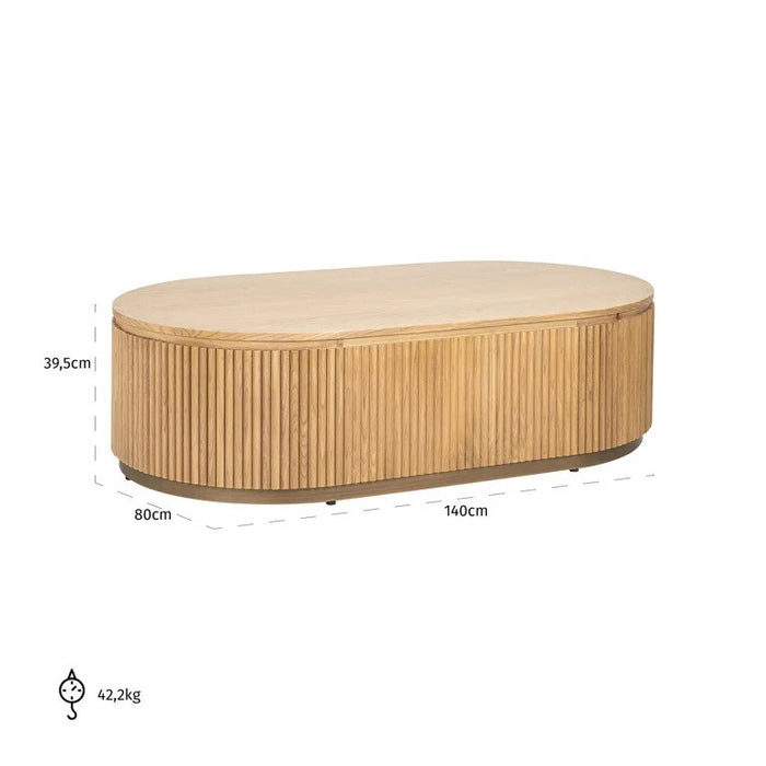 Belfort Natural Oak Coffee Table