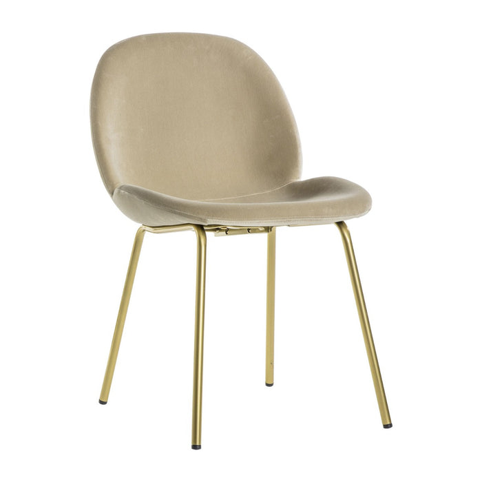 Contemporary Oatmeal Dining Chair 2pk