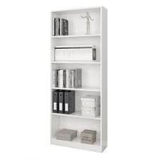 Amos Mann Large Artic White Bookcase Bookshelf